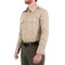 First Tactical Long Sleeve Shirt, 35% Cotton, 65% Polyester, Button, Zipper, 2 Pocket(s), Silver Tan, S 111011 - alternate 4
