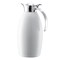 Service Ideas Nicollet Series 1.5-Liter Stainless Vacuum Insulated Carafe with Flip-Top Lid in Radiant White NIC15BSWH - alternate 3