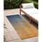 Homeroots 8' Gold Ombre Washable Indoor Outdoor Runner Rug 563710 - alternate 1