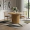 Homeroots 46" Brown Solid Wood Pedestal Base Round Top Dining Table 720971 - alternate 4