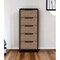 Homeroots 18" Brown and Black Five Drawer Standard Chest 544007 - alternate 11