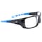 General Electric 04 Series Impact-Resistant Safety Glasses Clear Lens Black/Blue Frame 1 pk GE104C - alternate 5