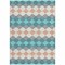 Homeroots 5' X 8' Teal Blue Gray And Copper Geometric Washable Indoor Outdoor Area Rug 597927 - alternate 5