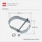 Oatey 3'' Galvanized Steel Clevis Hanger 335935 - alternate 3