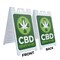 Signmission CDB Dispensary, A-Frame & 2 Decals Installed, Heavy-Duty Plastic Frame SBHD-D-2436-30356 - alternate 5