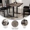 Flash Furniture Bennett 30 in x 48 in Solid Wood Indoor Tabletop in Dark Brown with Dual 5 in x 22 in Dining GSF-REC3048-DKBRN-T0522-GG - alternate 10