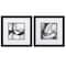 Homeroots 11" X 11" Silver Frame Black Rings, Set Of 2, 2PK 365170 - alternate 1