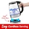 Brentwood Industries Glass 1.7 Liter Electric Kettle with 6 Temperature Presets in Black KT-1982DBK - alternate 6