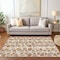 Homeroots 3' X 5' Copper And Ivory Abstract Washable Indoor Outdoor Area Rug 614149 - alternate 7