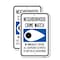 Signmission Neighborhood Crime Watch Eye Sign, 12'' X 18'' 2 Signs, Heavy Gauge Aluminum, 2PK A-1218-2PACK-25111 - alternate 1