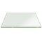 Fab Glass And Mirror 36in Clear Square 3/8in in Thick Tempered Pencil Edge Polish Radius Corners Glass Table Top 36SQ10THPETE - alternate 1