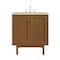 James Martin Vanities Laurent 30" Single Vanity, Honey Oak w/ 3 CM Tajnar Eclos Top 545-V30-HNO-3TJR - alternate 1