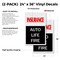 Signmission Insurance Auto Life Fire, Vinyl Decals Only 24 Inch x 36 Inch, Vinyl Decal, 2PK DSB-2436-2PACK-Insurance Auto Life Fire - alternate 2