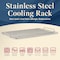 Bakken-Swiss Stainless Steel Cooling Rack 14.6x10in, Heavy-Duty, Non-Toxic, Dishwasher Safe SBKCRSTBKRACK - alternate 6