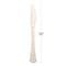 Smarty Had A Party Shiny Gold Glamour Cutlery Disposable Plastic Knives (600 Knives), 600PK 430G-KN-CASE - alternate 4