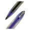 Uni-Ball AIR Porous Gel Pen, Stick, Medium 0.7 mm, Blue Ink, Black/Blue Barrel, 3PK 1926810 - alternate 6