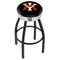 Holland Bar Stool Co 30" Blk Wrnkl Virginia Military Institute Swivel Bar Stool, Chrome Ring L8B3C30VAMilI - alternate 1