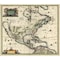 Homeroots Vintage 1652 Map Of Early North America Unframed Print Wall Art 391956 - alternate 1
