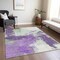 Homeroots 3' X 5' Purple Mint Green And Ivory Abstract Washable Indoor Outdoor Area Rug 618484 - alternate 4