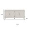 Homeroots 66in White Wood Carved Geometric Accent Cabinet With Four Doors 691656 - alternate 3