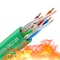 Syston Cable Technology Cat 6e Ethernet Data Cable Bulk, 20ft Green, 600MHz 23AWG Solid Copper, CMP Plenum-Rated for PoE BULK1259-20GN - alternate 7