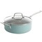 Martha Stewart Lockton 10 Piece Aluminum Nonstick Enamel Cookware Set in Mint with Lids 128939.1 - alternate 6