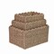 Happimess Arden Coastal Cottage Seagrass Scalloped Rectangular Organizing Storage Baskets, Natural, 3PK BSK2013A-3SET - alternate 5