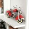 Homeroots 8" Red and Silver Metal Hand Painted Model Motorcycle Tabletop Sculpture 489416 - alternate 7