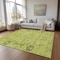 Homeroots 10' X 14' Artichoke Green And Fern Green Oriental Washable Indoor Outdoor Area Rug 582055 - alternate 6