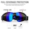 Bison Life Safety Goggles, Blue Lens, Anti-Fog & Anti-Scratch, Foam Padding, Venteding, Mirage Series SH-MRSG-BMLBKS-MS19 - alternate 7