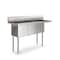 Koolmore 63 in. Three Compartment Sink, Bowl Size 15x15x14, Stainless-Steel 16 Gauge with Right Drainboard KM-SC151514-15R316 - alternate 6