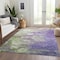 Homeroots 10' X 14' Purple Lilac And Artichoke Green Abstract Washable Indoor Outdoor Area Rug 582181 - alternate 7