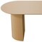 Homeroots 79" Brown Solid Wood Double Pedestal Base Oval Dining Table 720462 - alternate 3