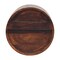 Homeroots 16" Chestnut Solid Wood Round One Drawer Floating Nightstand 651605 - alternate 11