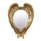 Homeroots 22" Gold Heart Resin Framed Accent Mirror 485042 - alternate 1
