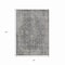 Homeroots 3' X 5' Charcoal And Silver Abstract Washable Indoor Outdoor Area Rug 616604 - alternate 5