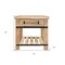 Homeroots 26" White One Drawer Nightstand 488757 - alternate 6