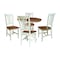 Whitewood Industries Rectangular Extension Dining Table W/ 4 Chairs, 36 in W, 30.1 in L, 48 in H, Parawood, 5 K79-36RXT-27B-C10-4 - alternate 1