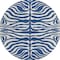 Homeroots 8' Navy Blue And Ivory Round Animal Print Washable Indoor Outdoor Area Rug 600632 - alternate 6