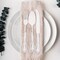 Smarty Had A Party Clear Baroque Disposable Plastic Cutlery Set - 480 Spoons, 480 Forks and 480 Knives, 1440PK 8330-CL-CS-CASE - alternate 6