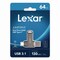 Lexar JumpDrive D400 USB 3.1 Flash Drive, 64 GB, Titanium LJDD400-64G-BNU - alternate 1