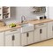 Kingston Brass 30" Fireclay Single Bowl Farmhouse Kitchen Sink with Bottom Grid and Strainer, Matte White KGPF311910EBC - alternate 6