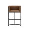 Manhattan Comfort Cosmopolitan Metal Upholstered Barstool in Chestnut BS015-CH - alternate 6