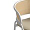 Leisuremod Ervilla Dining Arm Chair with Leather Seat and White Steel Base in Taupe, 4PK ECW-20TP-L4 - alternate 8