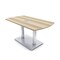 Skutchi Designs Arc Rectangle Meeting Room Table, 36 in W, 60 in L, Brown HAR-AREC-36x60-DOU-K525-ESIL - alternate 1