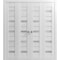 Sartodoors Sliding Closet Double Bi-fold Doors White Solid Core Modern Interior QUADRO4445DBF-WS-72 x 96 (4* 18x96) - alternate 1