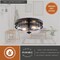 Vaxcel Grace 2-Light Flush Mount Ceiling Light, Matte Black, Clear Glass, 14.75-In. C0378 - alternate 7