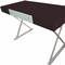 Homeroots 48" Espresso and Silver Wood and Metal Computer Desk 554204 - alternate 5
