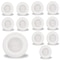 Bulbrite 14WLED 7 ROUND DISC LIGHT 3000K WHITE ALUMINUM, PIGTAIL, 12PK 862899 - alternate 1
