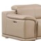 Homeroots Beige Leather Modular L Shaped Eight Piece Corner Sectional With Console 643912 - alternate 3